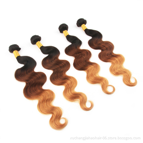 WR brazilian human hair colored bundles, free sample full cuticle aligned virgin hair wholesale virgin colorful hair extension